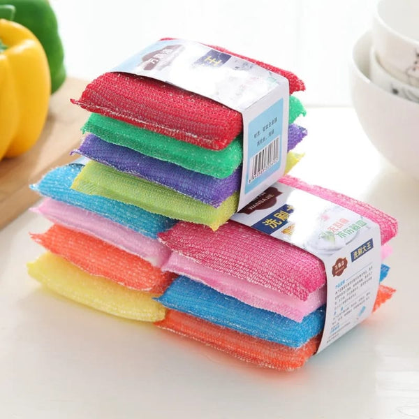 4 Pcs Double Sided Kitchen Cleaning Sponge