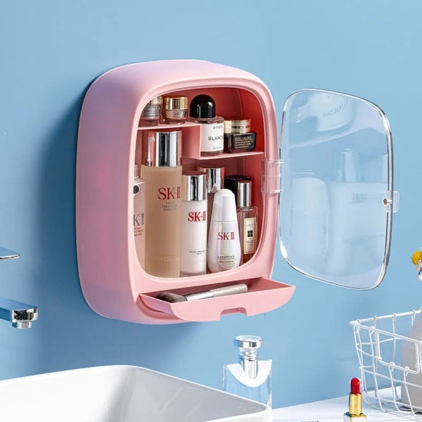 Wall Mounted Clear Makeup Organizer for Cosmetics Perfume Skin Care