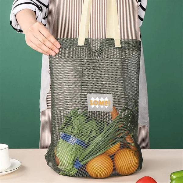 Grocery Fruit Vegetable Hollow Net Bag Garlic Onion Organizer