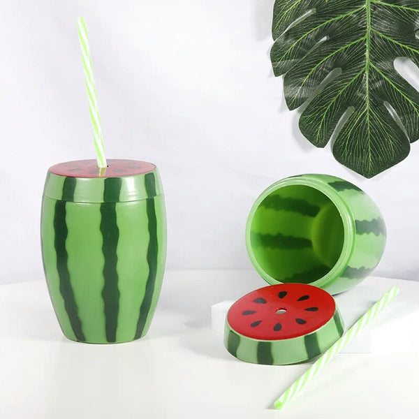 Watermelon Drinking Cup With Straw