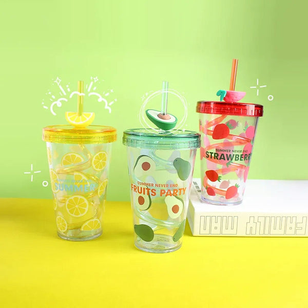 480ml Straw Cup  Water Cup with Lids