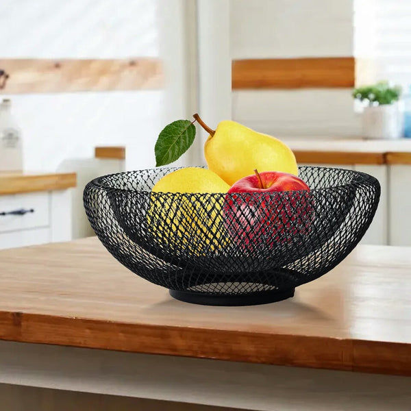 Double Wall Metal Fruit Bowl Basket