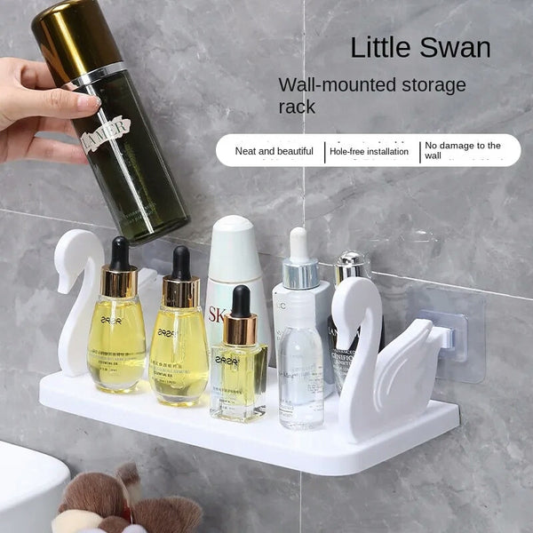 Wall Mounted Swan Storage Shelf Organizer