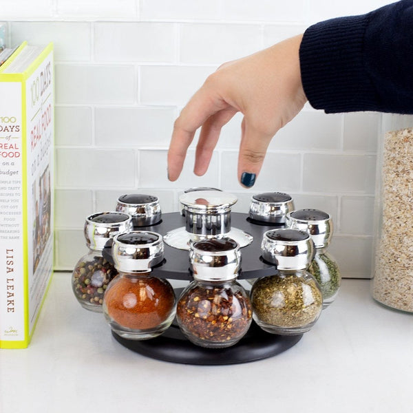 Spices rack with rotating base 8pcs