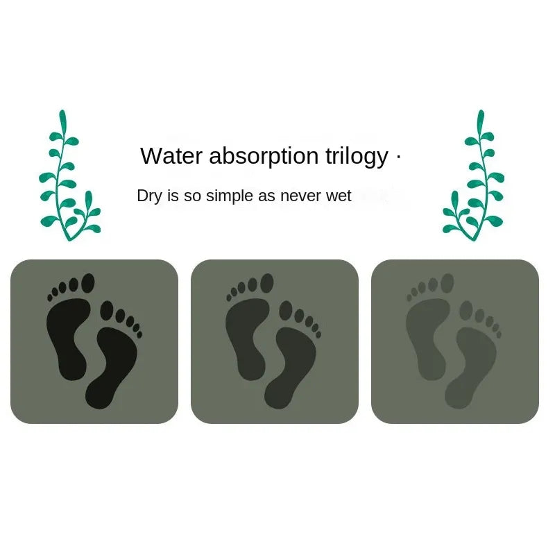 Extra Large Size Anti Slip Water Absorbent Runner With Mat (FREE DELIVERY😍)