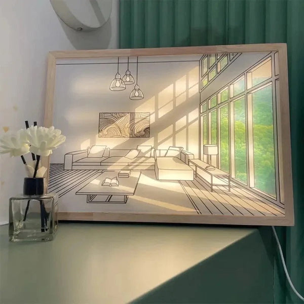 Sunshine Art Painting Frame, LED Shadow Painting Frame