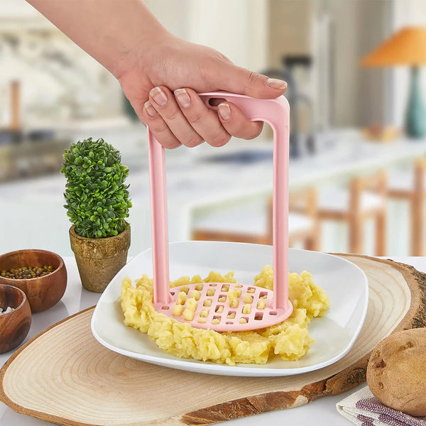 Colorful Plastic Top-Hold Potato Masher