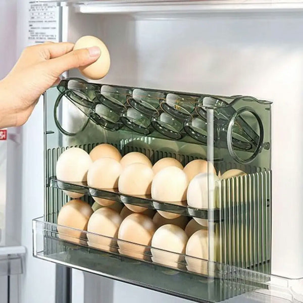 Acrylic 30 grids 3 layer Egg Organizer