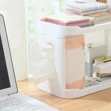 Plastic Desk Shelf, Multifunctional Double Layer Shelve
