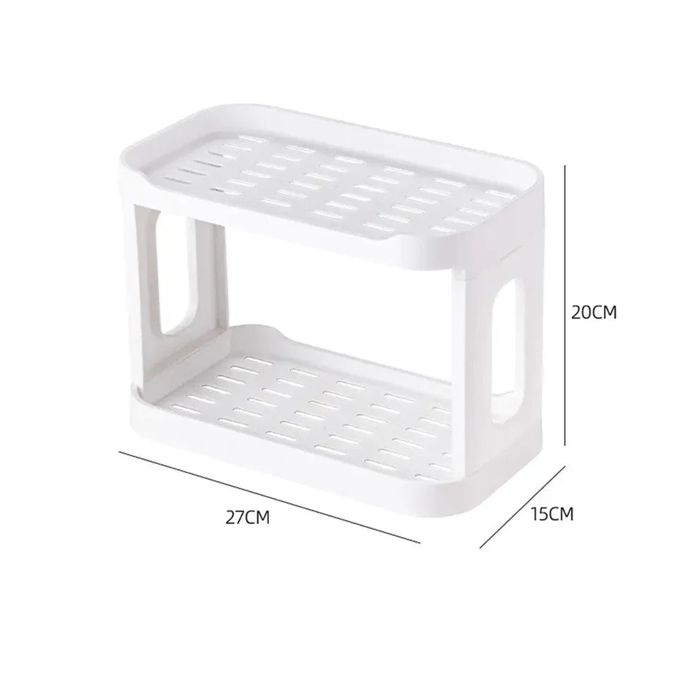 Plastic Desk Shelf, Multifunctional Double Layer Shelve