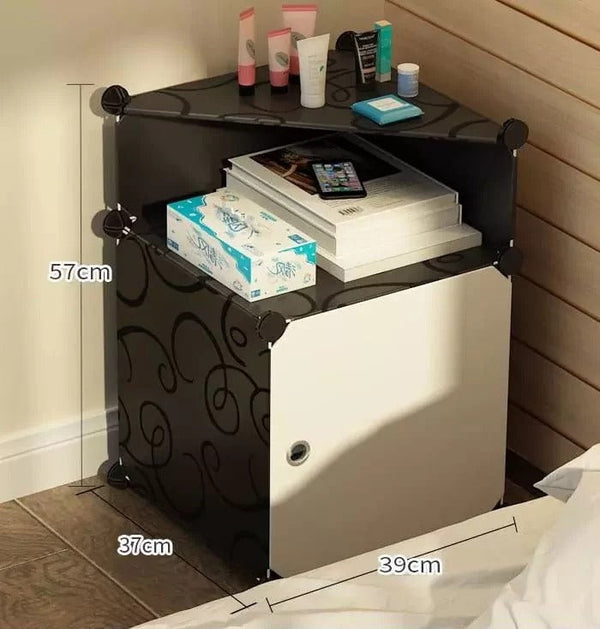 Bedside Table Multi-Storey Saving Diy Durable Cabinet