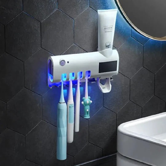 Smart UV Toothbrush Sterilizer, , Automatic Toothpaste Squeezer Dispenser