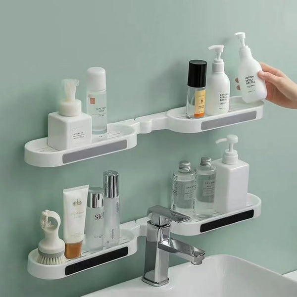 Mounted Shelf Storage Bathroom Revolving Rack