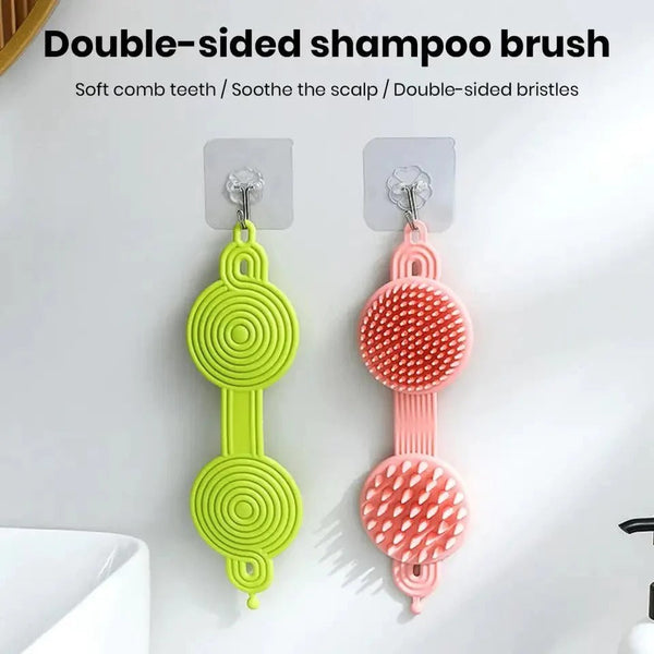 Silicone Dual Sided Shampoo Brush