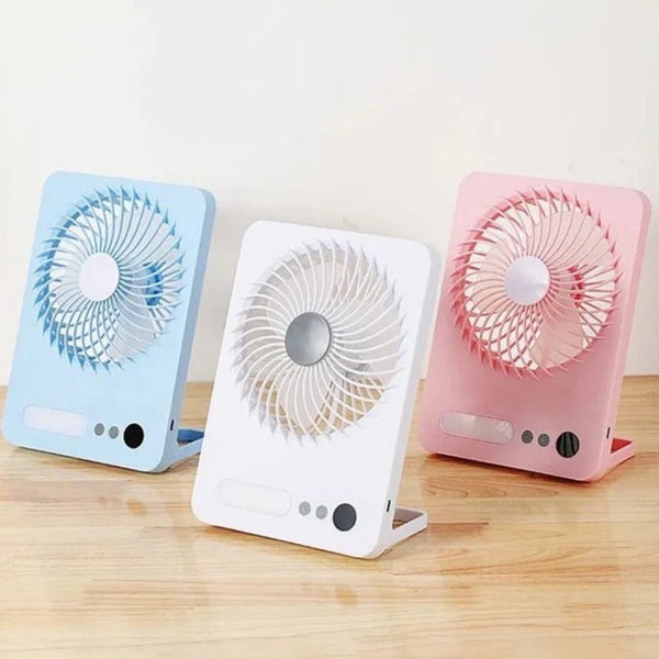 Slim Foldable Led Fan, Small Night Light Fan