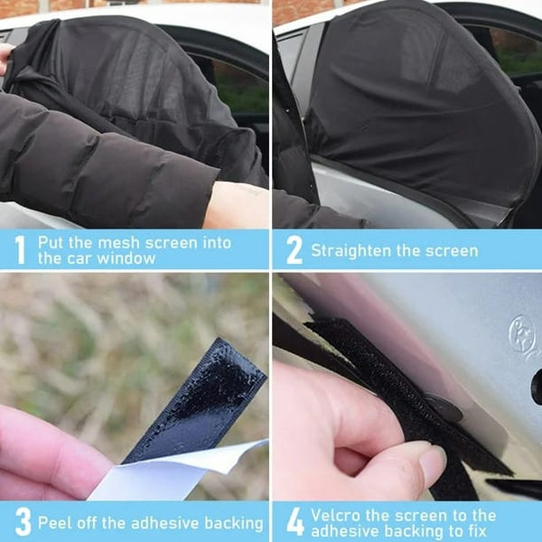 Pack of  4 Car Windows Sunshade  Cover