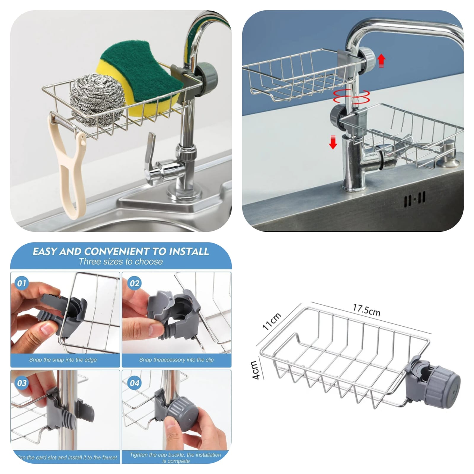 Steel Faucet Rack