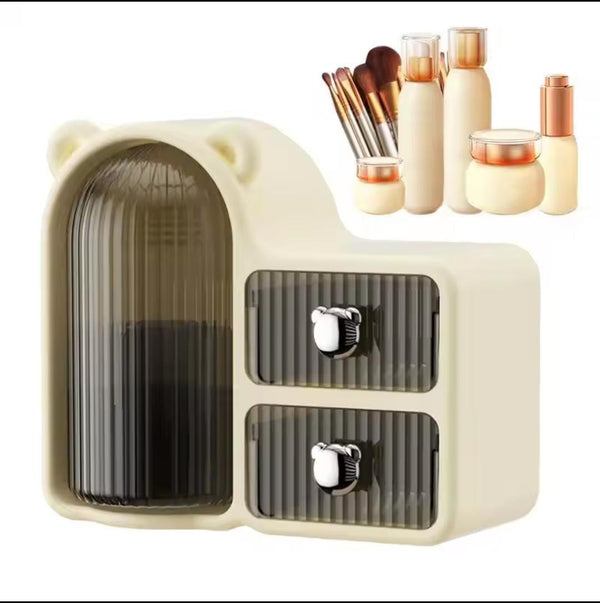 Cute 360° rotating Organizer with 2 drawers