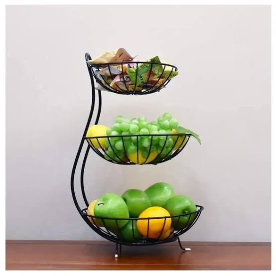 Iron 3 Layer Vegetable And Fruit Rack