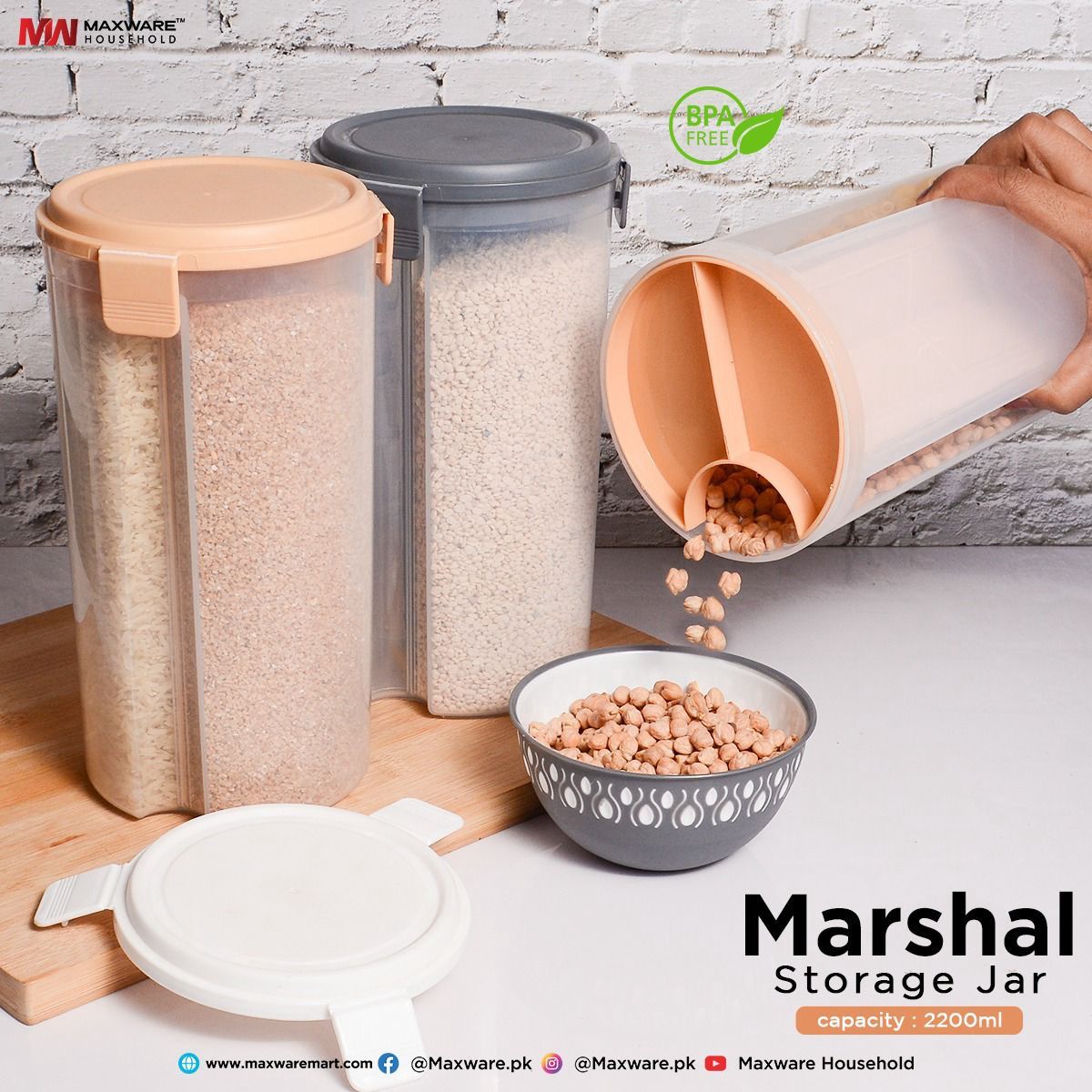 Marshal jar. PACK OF 2