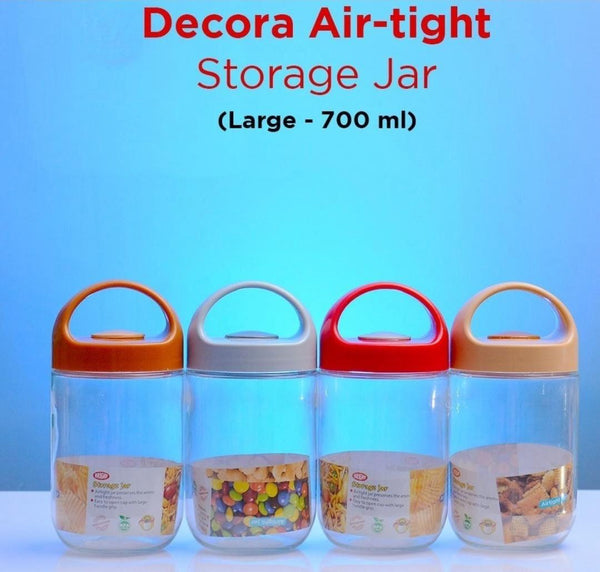 Decora Airtight storage Jar PACK OF 4