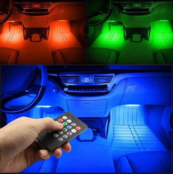 Car atmosphere RGB light with remote