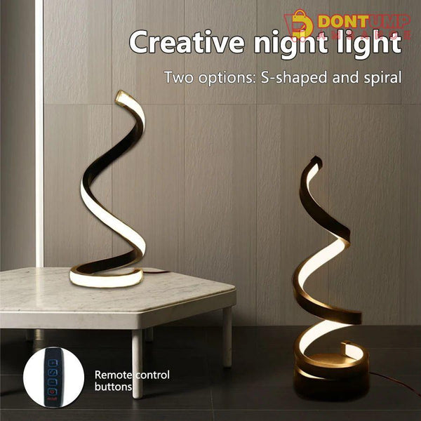 Modern Creative Spiral Desk Light 5V USB LED Table Lamp
