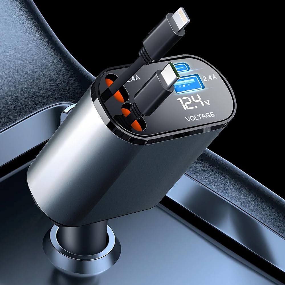 Dontump™ 4-In-1 Retractable Car Charger-120W