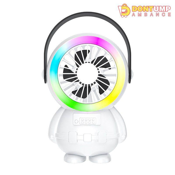 Rechargeable Astronaut RGB Handheld Fan