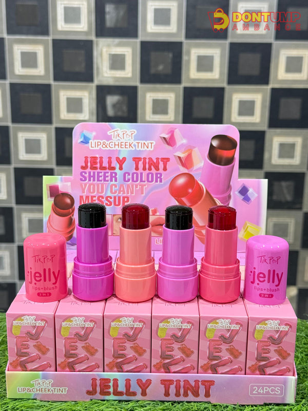 Lip & Cheek Jelly Tint / Blush 4 pcs set
