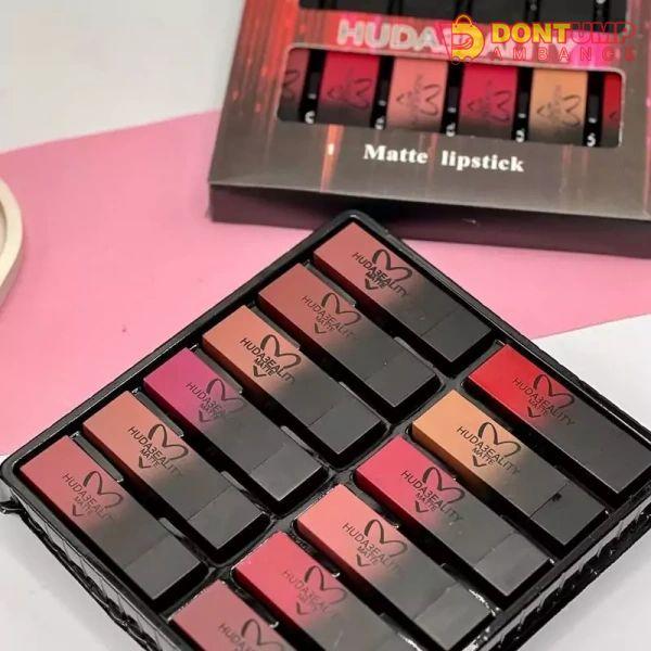 HUDABEALITY MATT LIPSTICKS  12 PCS PACK