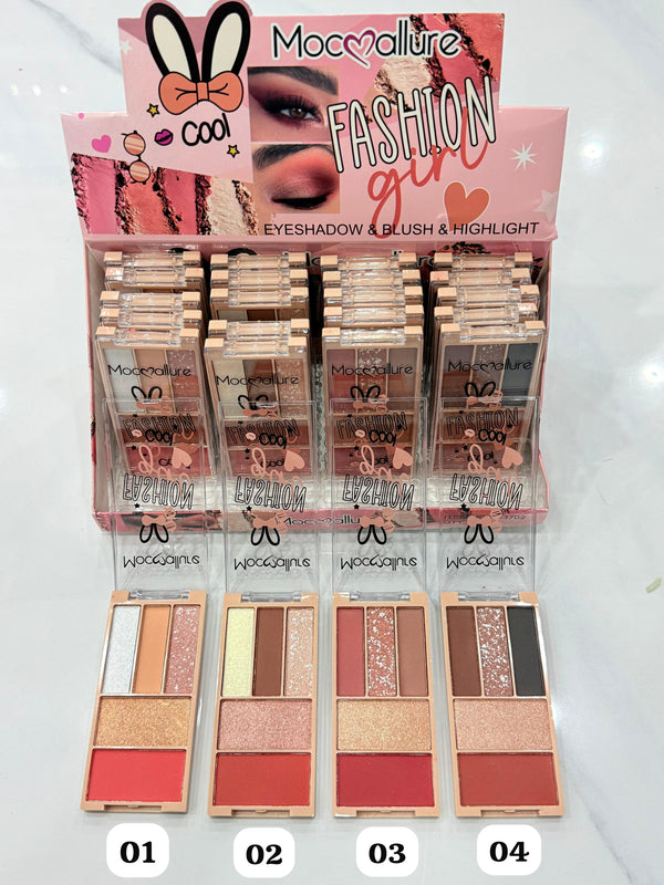 Mocallure  Eyeshadow,Blush, Highlighter kit