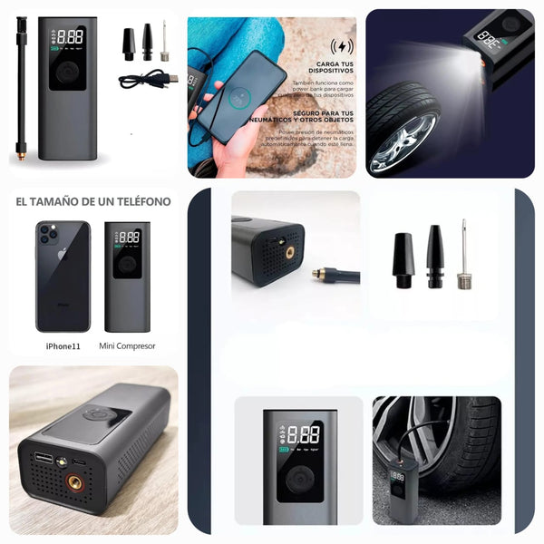 Portable Rechargeable Air Compressor