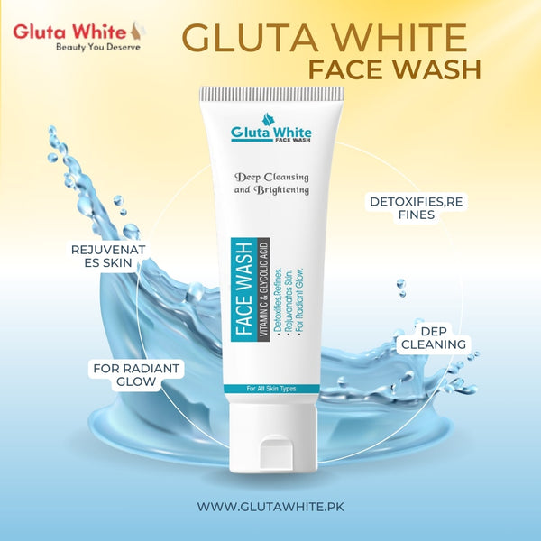 Gluta white face wash