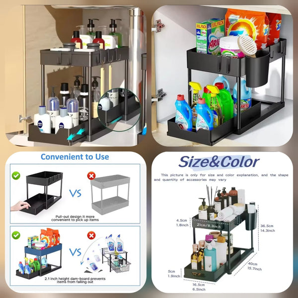 2Layer Under Sink Organizer