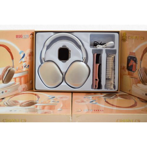 C9 Smart Watch With Headphones And double Straps