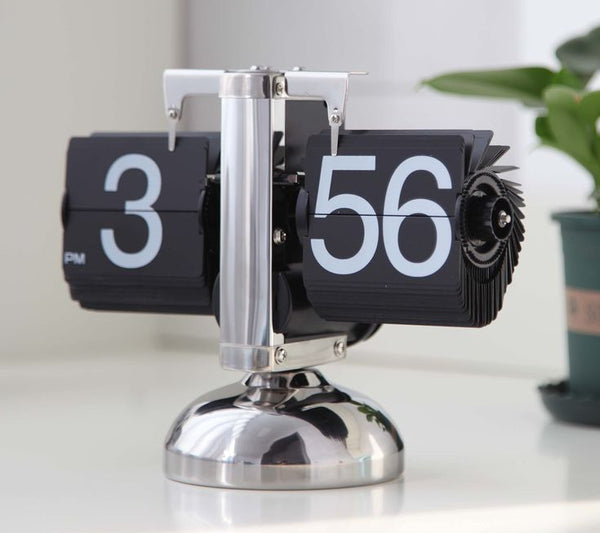 🕰 Flip Desk Mechanical Retro Clock Metal
