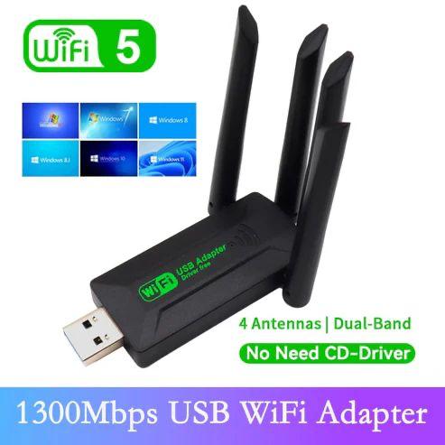 Dual Band 4 Antennas Wifi USB Adapter WIFI-LA06