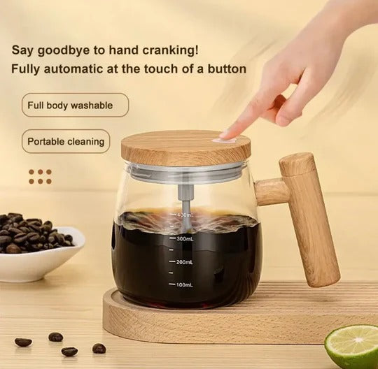 400ml Electric Mixing Cup, Automatic Portable Glass Cup Blender