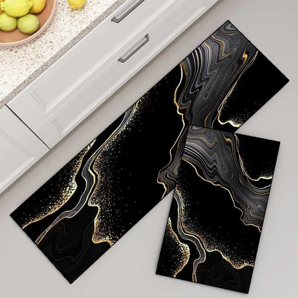 2 pcs set Kitchen , Bathroom ,HomeDecor Anti-Slip Absorbent Mat & Runner