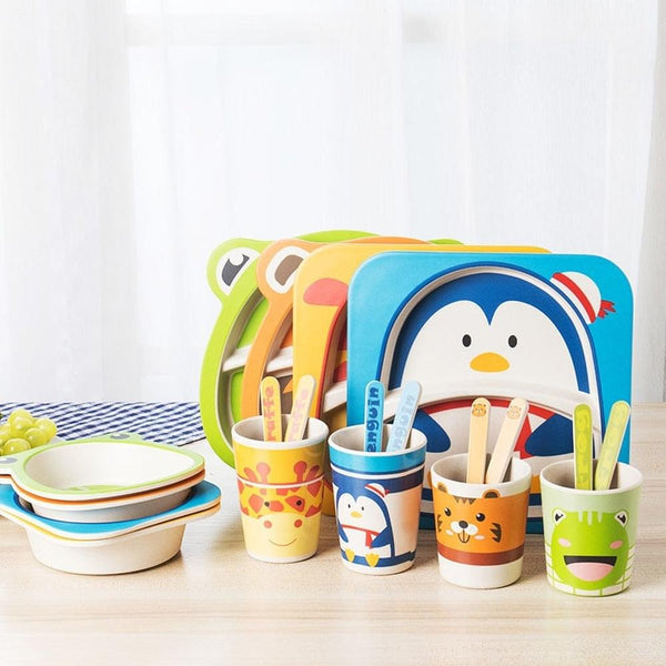 KIDS 5IN1 MELAMINE TABLEWARE SET