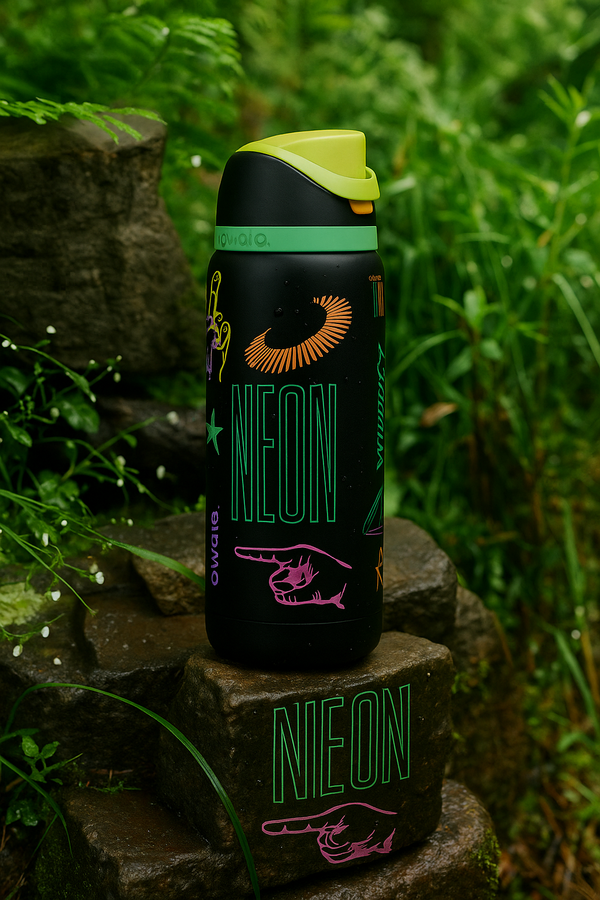 Owala freesip water bottle - space neon