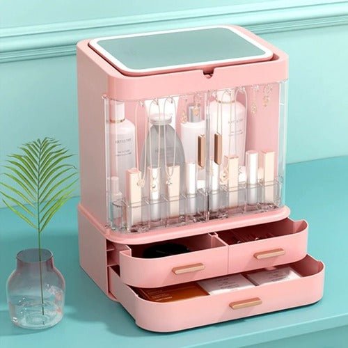 Classy Cosmetic Organizer With Mirror (Without LED)