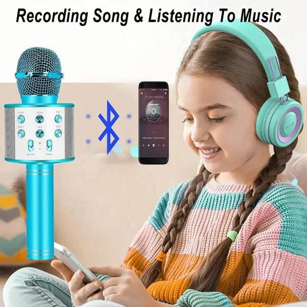 Wireless Microphone Handheld Mic USB Player Speaker