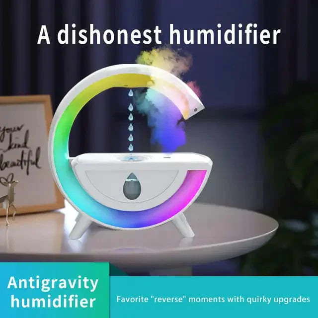 LED RGB Night Lights Humidifier Anti-gravity 350ml Design Cool Mist Humidifiers for Home Bedroom