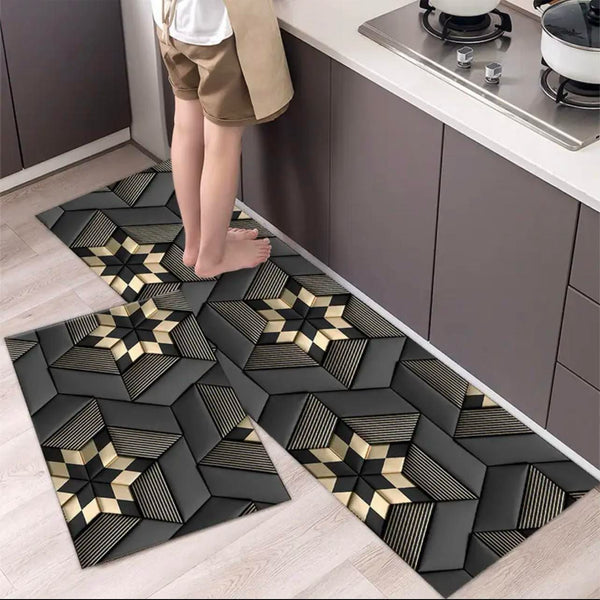 Medium Size Anti Slip Water Absorbent Runner With Mat  (FREE DELIVERY😍)