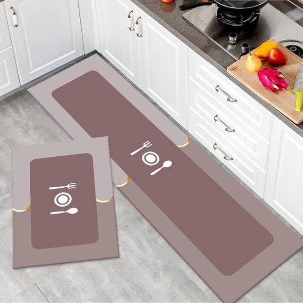 Medium Size Anti Slip Water Absorbent Runner With Mat  (FREE DELIVERY😍)