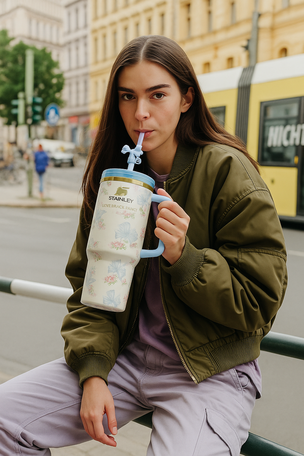 Stanley x LoveShackFancy Hydration Mug – Vintage Bloom Design