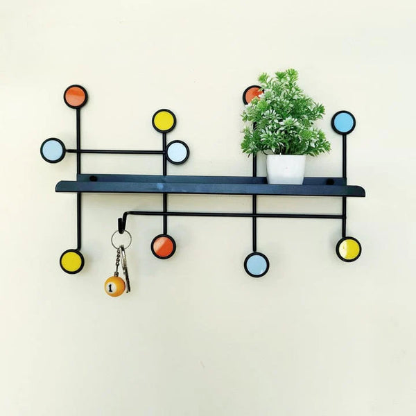 Nordic Style Wall Shelf With Hook  Rectangle