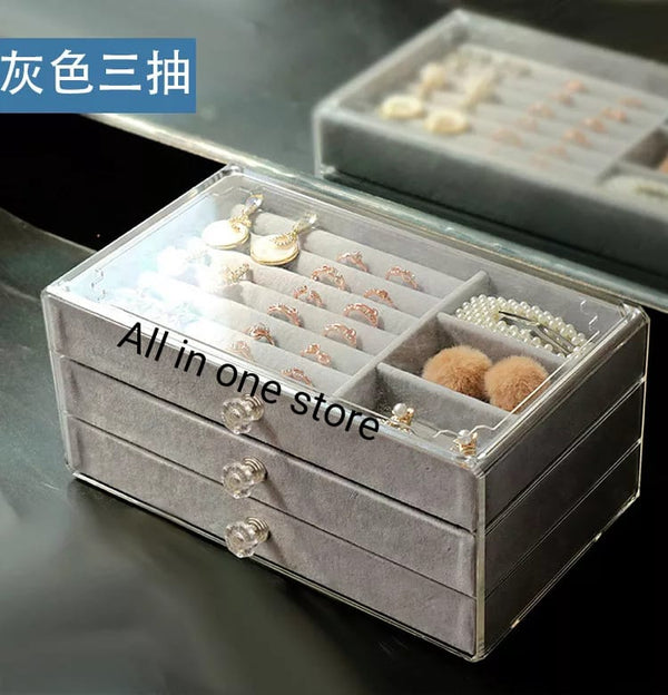 Flannel jewellery and cosmetic storage without lipstick organizer